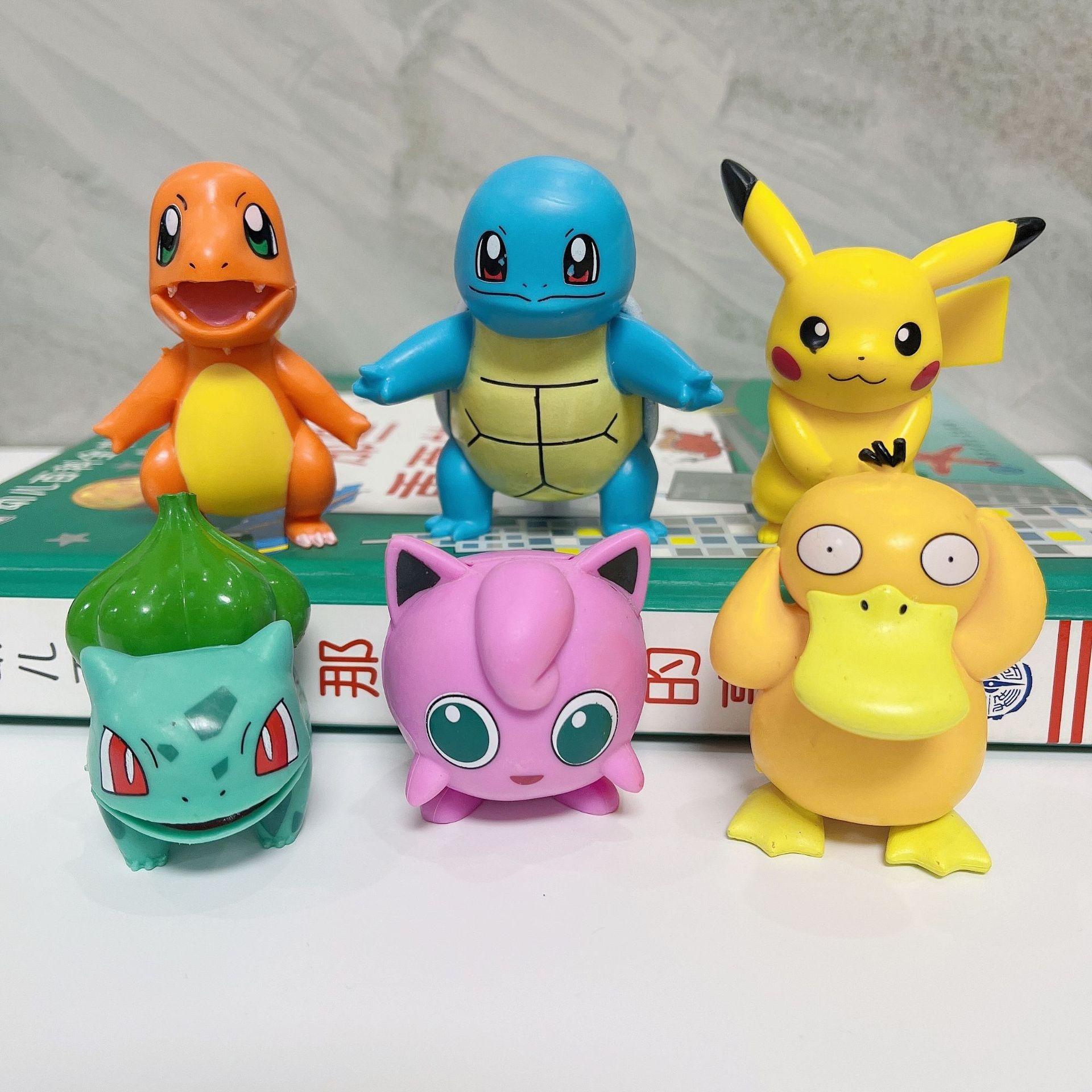 

Pokemon Pikachu Anime Figure Toys Pikachu PVC Cake Car Decoration Ornaments Action Figure for Children Birthday Christmas Gifts