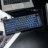 XVX Pudding Keycaps 117 Keys XDA Profile Translucent PBT Keycap Set Onyx Black Keycaps for Mechanical Keyboards with Cherry - Shine-Through