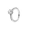 New S925 Silver Red Rose Bow Simple Love Ring Card Snowflake Series Ice Linghua Gold Bee Flower Ring Jewelry