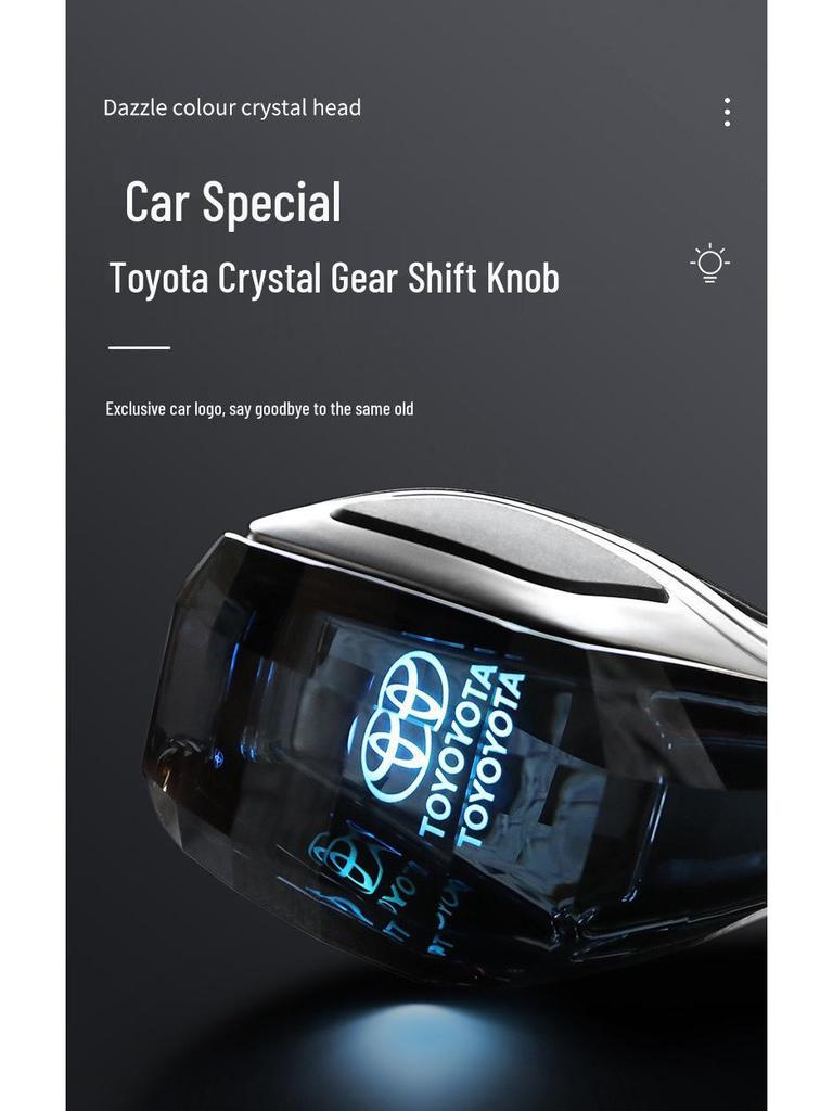Crystal LED Gear Shift Knob for Toyota, Nissan, Volkswagen Automatic Cars