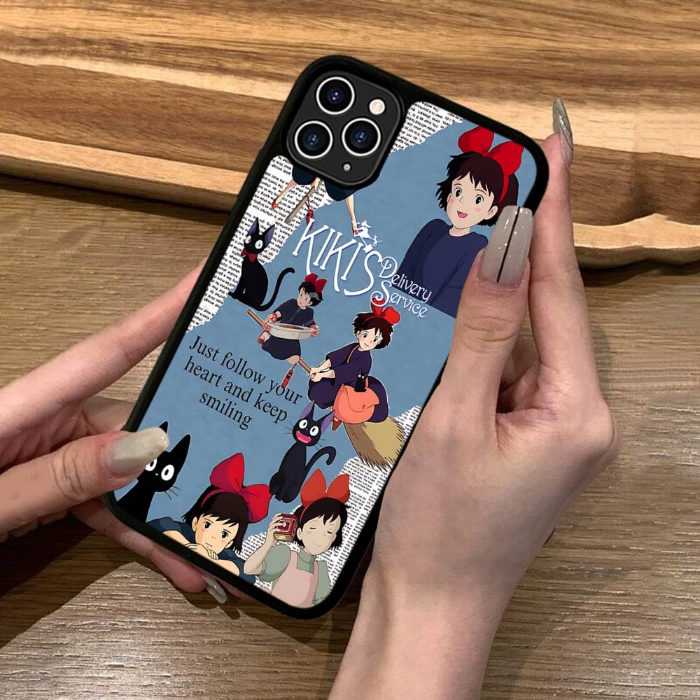 Anime Ki-Kiki Lieferservice Handyhülle Silikon PC+TPU Für iPhone 11 12 13 14 15 16 17 Pro Max Hülle Mobile Cases