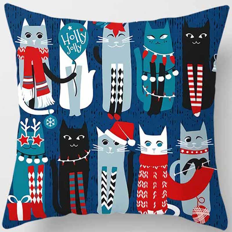 

45x45 см книжная полка кошка принт наволочка домашний декор автомобиль диван подушка чехол 40x40cm