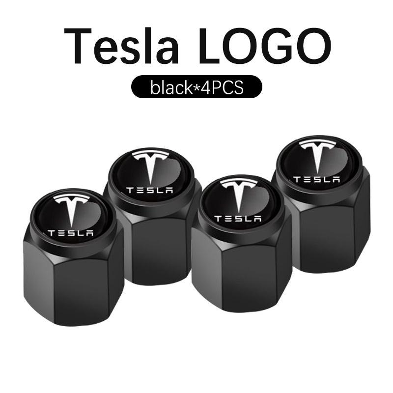 Xmfbl2 4 Pièces Bouchons de Valve de Voiture Valves de Roue Cache-poussière Accessoires de Pneu Pour Tesla Modèle 3 Modèle S Modèle X Modèle Y Cybertruck Roadster