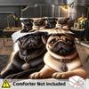 Set da letto con stampa 3D motivo cuccioli carini Set copripiumino a tema animali carini Morbido Confortevole Casa Lusso Set copripiumino