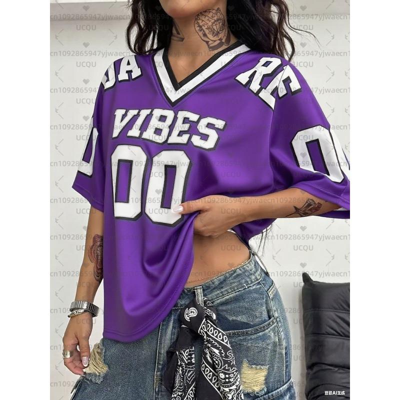 Damen Sporttrikot Lrtter NO.00 Aufdruck Schnelltrocknend Kurzarm T-Shirt Sommer Baseball Trikots Große Größen Mode Sport T-Shirt
