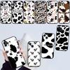 IK20 Cartoon Art Cow Shell Phone Case for Samsung Galaxy Note 10 20 S23 S24 S25 Ultra FE Plus Edge Lite A02S A35 A07 A17