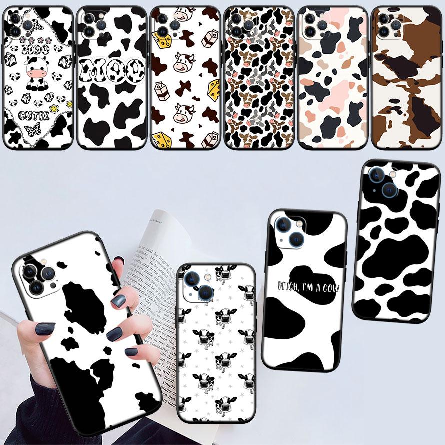 IK20 Cartoon Art Cow Shell Phone Case for Samsung Galaxy Note 10 20 S23 S24 S25 Ultra FE Plus Edge Lite A02S A35 A07 A17