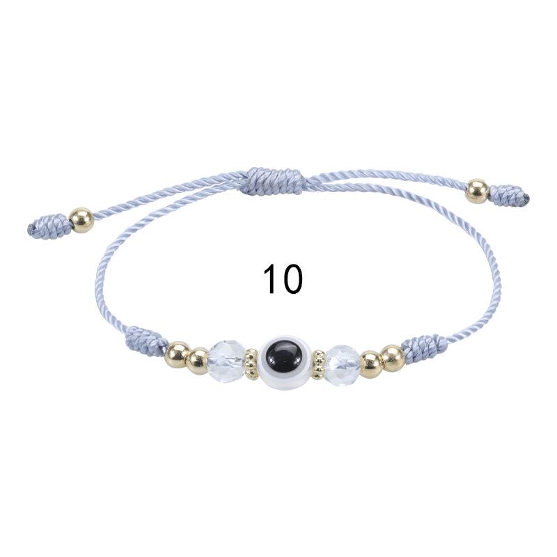 Evil Eye Crystal Beaded Adjustable Bracelet for Boys & Girls