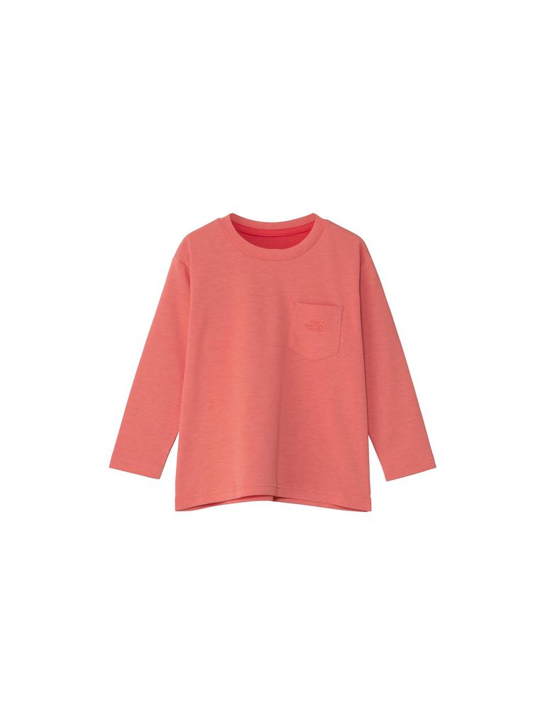 The North Face Long Sleeve Heat Protection Living Size 120 Tee, Coral,