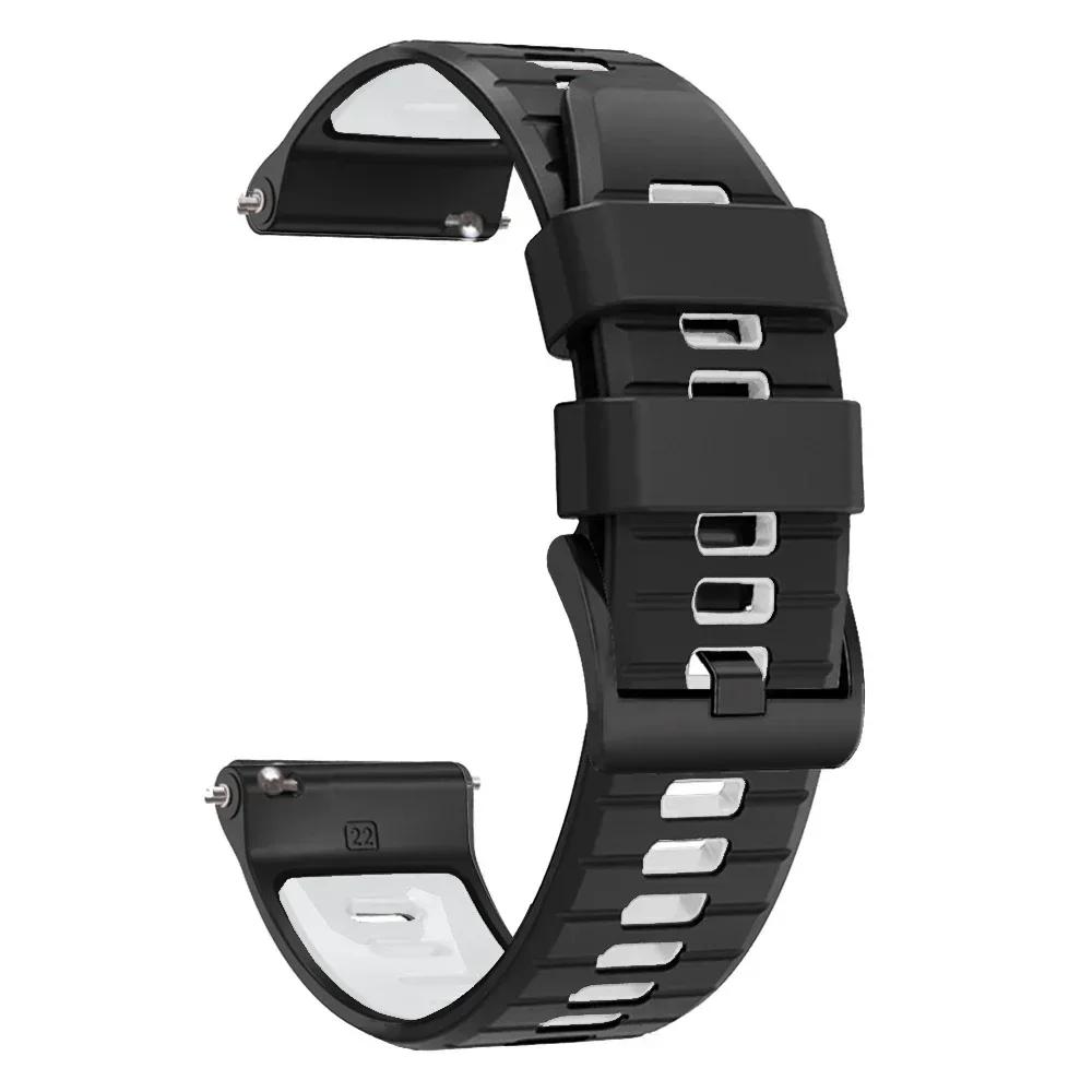 22mm Band For Xiaomi Watch Color 2 Silicone Strap Mi Watch S4/S3/S2(46mm 42mm)/S1 Active Sports Bracelet Replacement Wristbands