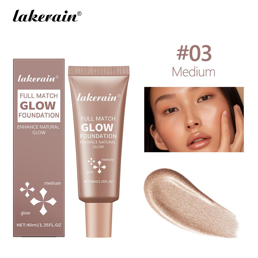 

Lakerain Легкий Жидкий Тональный Крем Натуральный Глянец Осветляющий и Сияющий Увлажняющий Стойкий Доступен в 4 оттенках Консилер