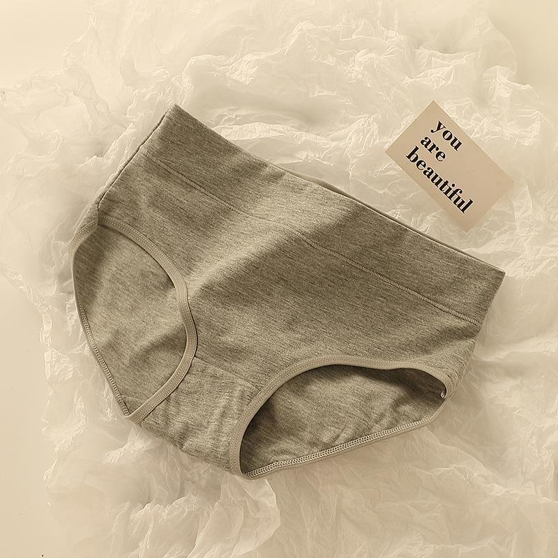 

Женские трусы-шорты из чистого хлопка с антибактериальным эффектом, дышащие, в японском стиле, со средней посадкой и сексуальными бедрами L серый