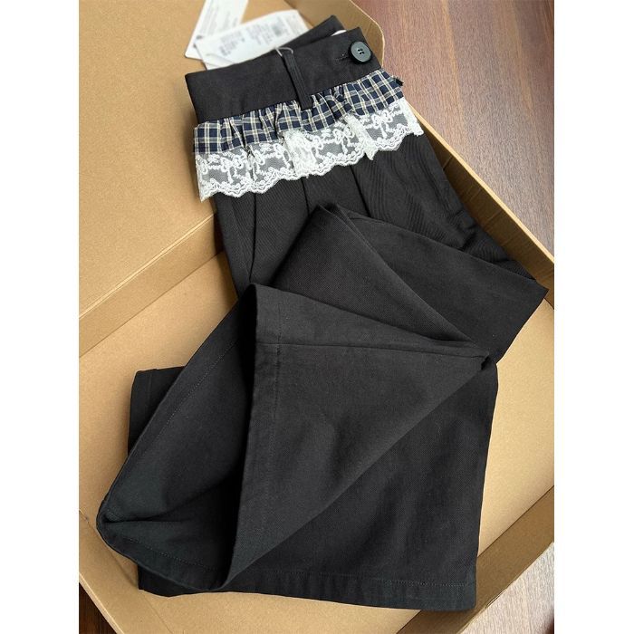 

Повседневные брюки из сетчатого кружева Niche Design, новые весенние и летние брюки для девочек XL