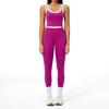 Completo da Yoga da Donna Transfrontaliero: Color Block Nude Feel, Vita Alta Costolata, Abbigliamento Sportivo Fitness Versatile