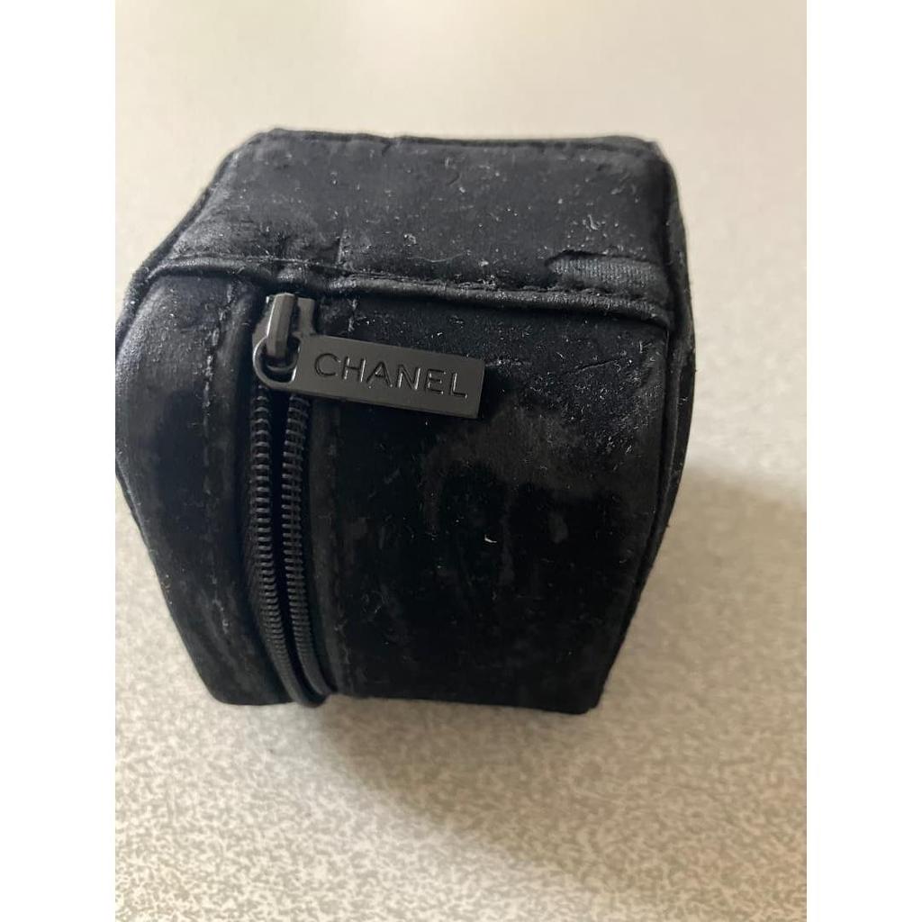 Used CHANEL Black Zippered Watch Case