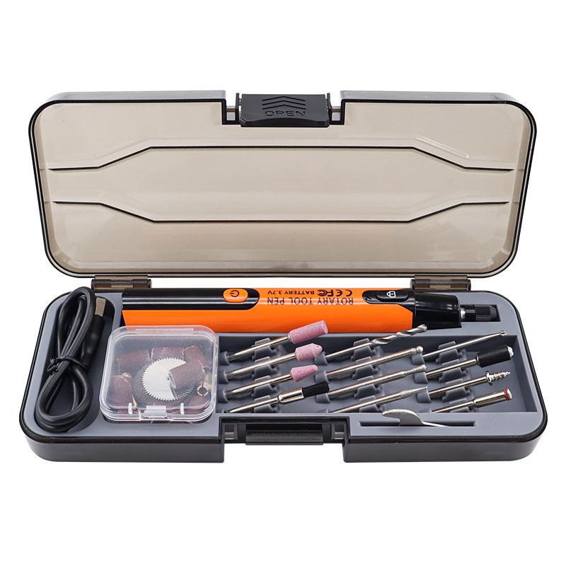 Handheld Electric Grinding Pen with Light & Digital Display for Carving, Polishing & Drilling