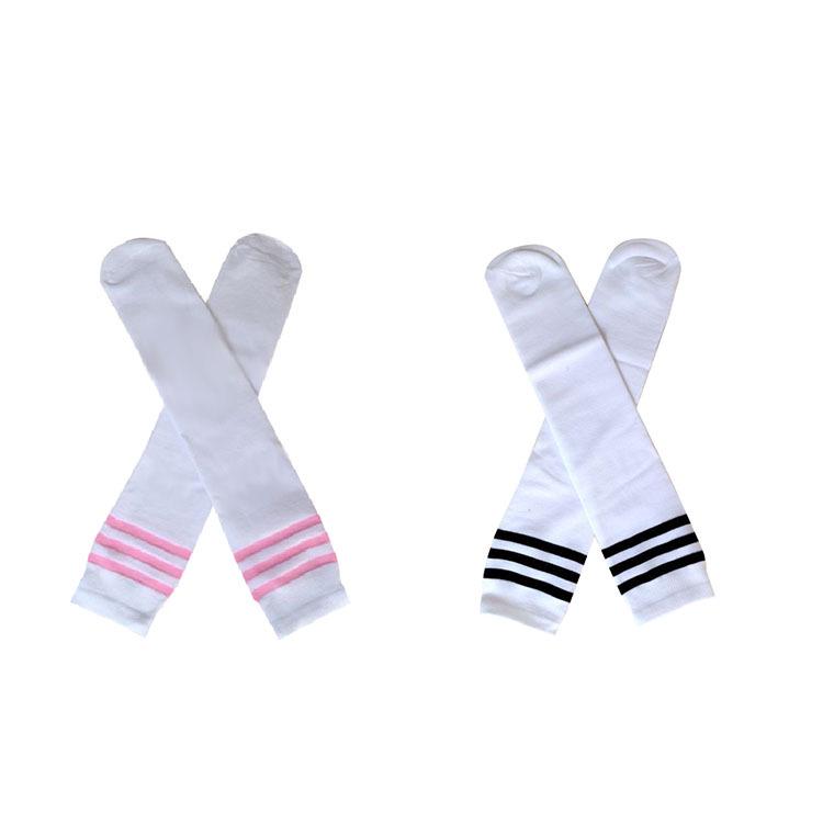 Red Mid-Calf Christmas Stockings & Halloween Cosplay Socks for Sports, Dance, and JK Style