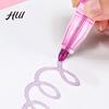 Radiating Lines Markers Dual-Tip Metallic Outline Pens Fluorescent Marker with Colorful Borders Paint Smooth Tip Highlighters for Cards Crafts & Notes