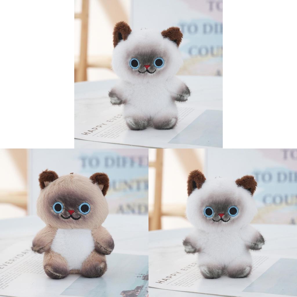 Plush Cat Keychain Toy With Pp Cotton Filling For Kids And Adults
