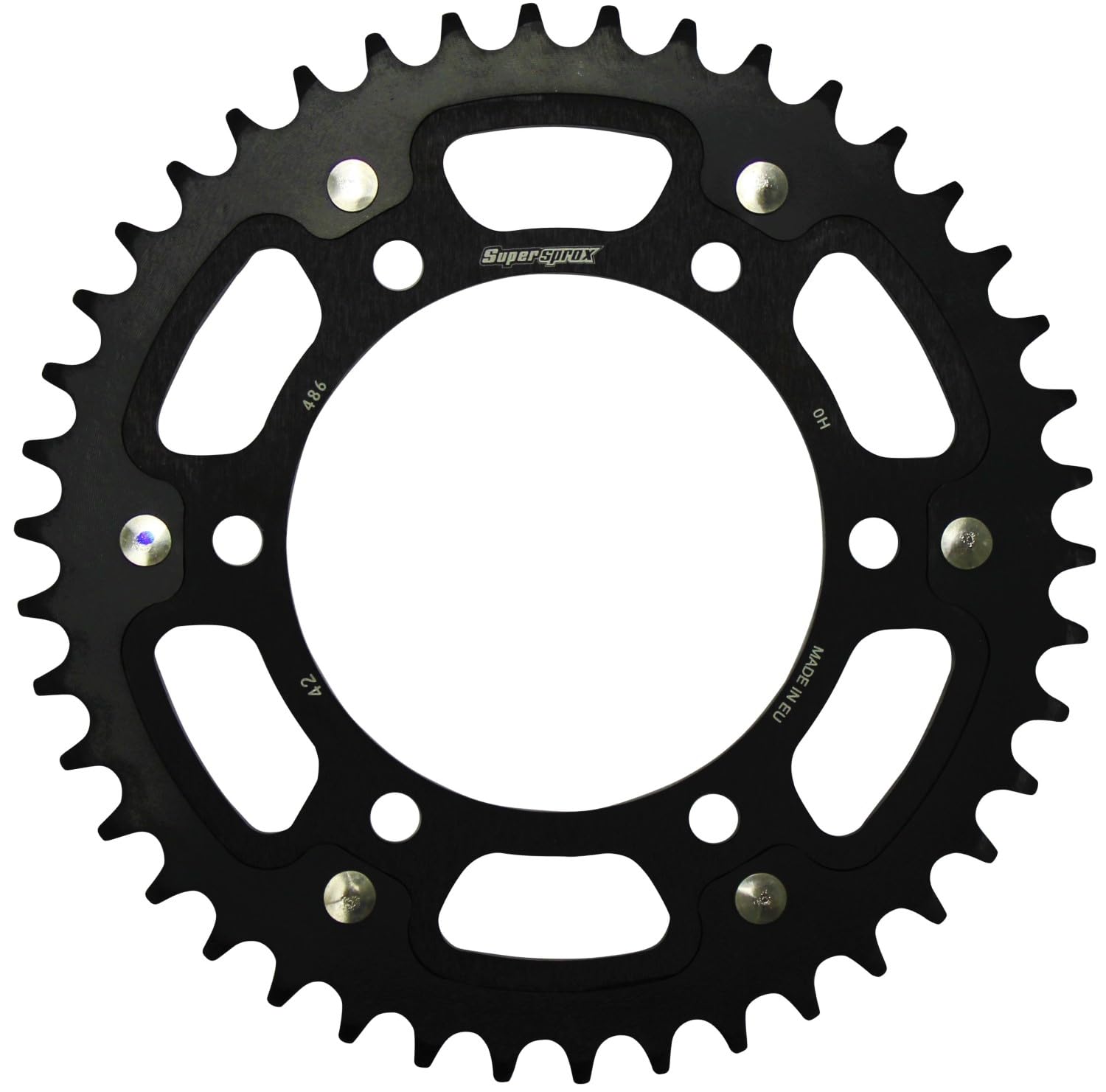 

Supersprox Driven Rear Aluminum Sprocket, STEALTH, & Steel, 42T, Black, RST-48642-BLK чёрный