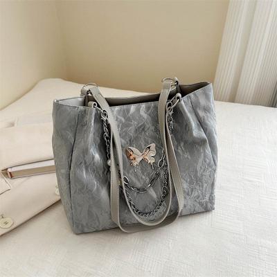 Fashion Tote Bag Summer Large Capacity Commuter Underarm Bag Trend Butterfly Design Shoulder Bag For Women Handbags