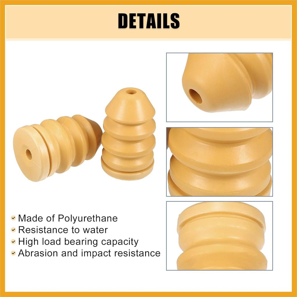 Rear Upper Bump Stop Axle Jounce Bumpers Fit for Jeep Liberty 2002-2007 2.4L 2.8L 3.7L Replacement 52088705AB 2Pcs Replacement