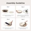 2026 New Arrival Small Dog Bed Washable,Round Cat Beds For Indoor Cats Camel Puppies and kittensNon‑slip Design At the Bottom