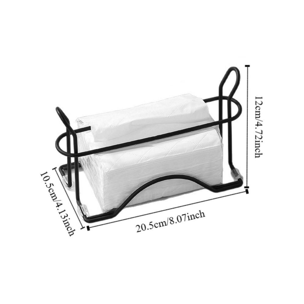 Anti-Rust Vertical Napkin Holder Minimalist Metal Storage Rack Tissue Holder  Bathroom Storage