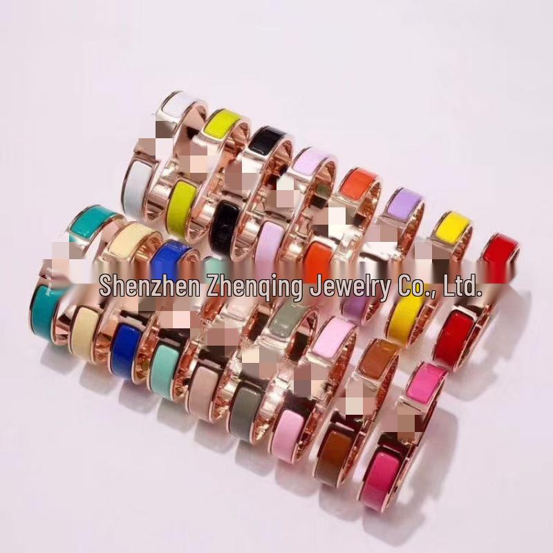 Náramek s písmenem H pozlacený 18k smaltovaný - Klasická móda, Více barev, Ideální pro páry