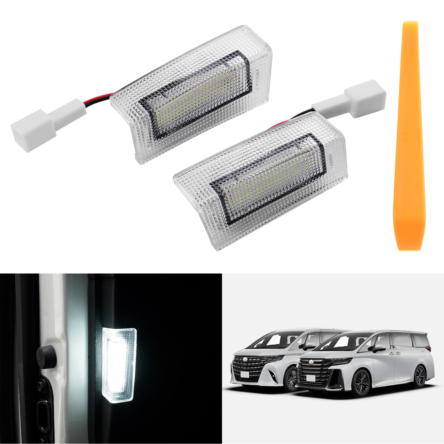 

Светодиодные фонари подсветки салона GIMUYA для Toyota New Alphard и Vellfire Совместимы с ALPHARD VELLFIRE и 2023 Добро пожаловать с раздвижной дверью Оригинальный Высокий Включает белый