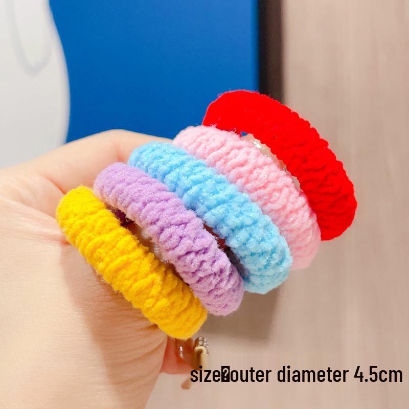 Children's Seamless High-Elasticity Hair Ties - No Damage Rubber Bands for Girls
