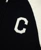 Covernat Woman C Logo Varsity Zip-Up Cardigan Navy