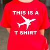 This Is A Plane T-Shirt, Men's Funny Novelty Streetwear Gift Tee Top