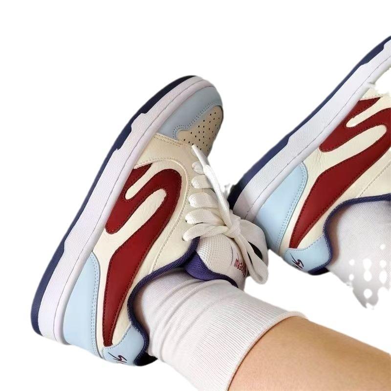 Mandarin Duck Original Casual Pink Bread Women's Versatile New Wear-resistant Campus Board Shoes Women's Muffin Bottom