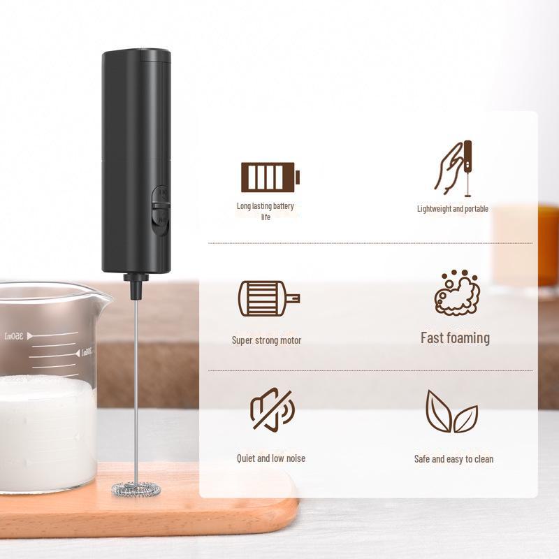 Wireless Electric Handheld Coffee and Milk Frother & Egg Beater