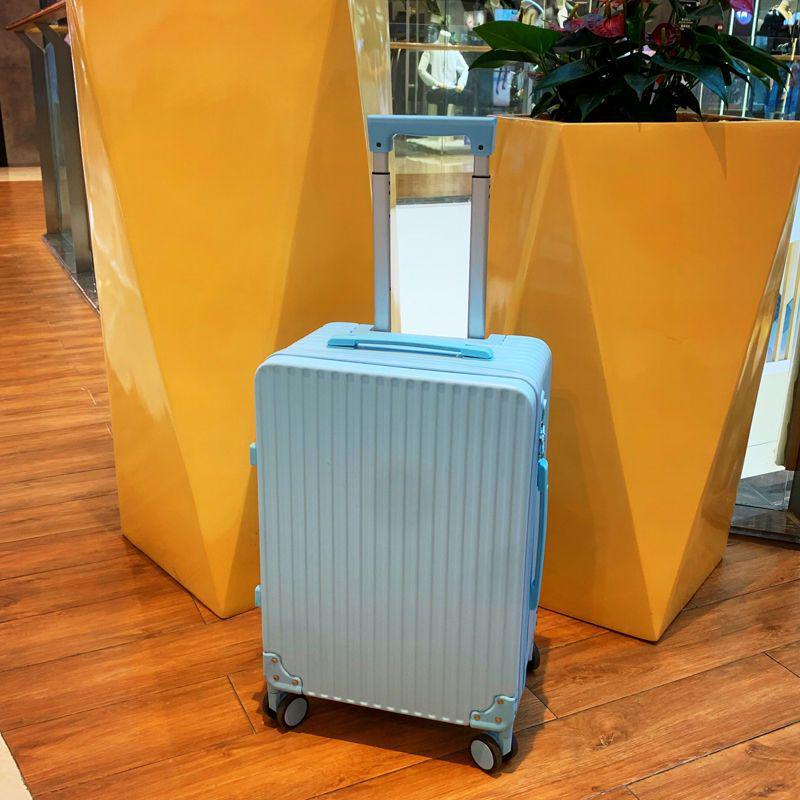 Women's 24-Inch Large Capacity Trolley Suitcase with Combination Lock; 20-Inch Option Available