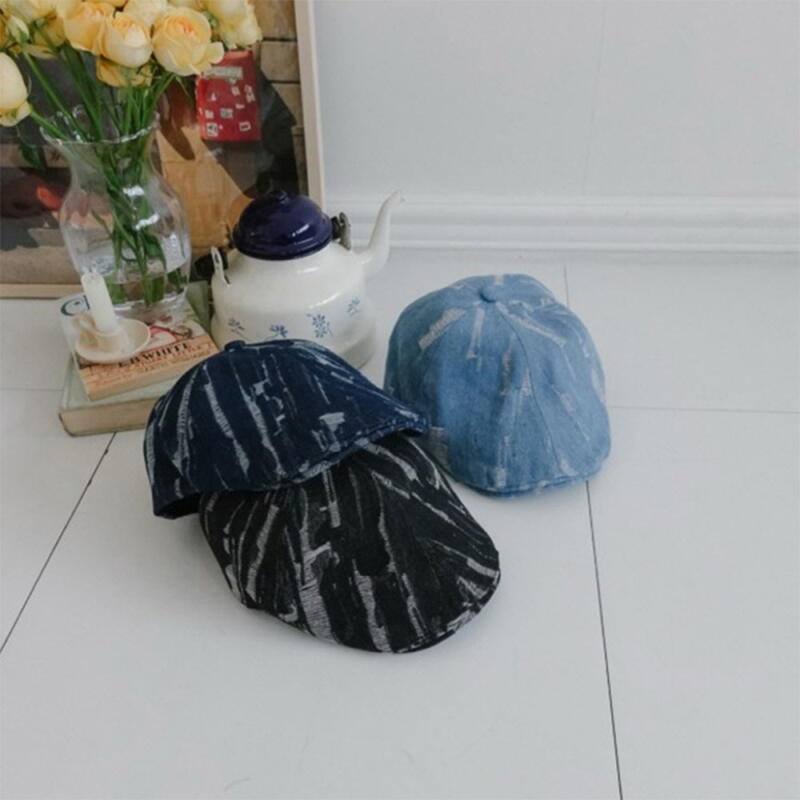 

Vintage style hunting cap denim hat for men and women Jincheong