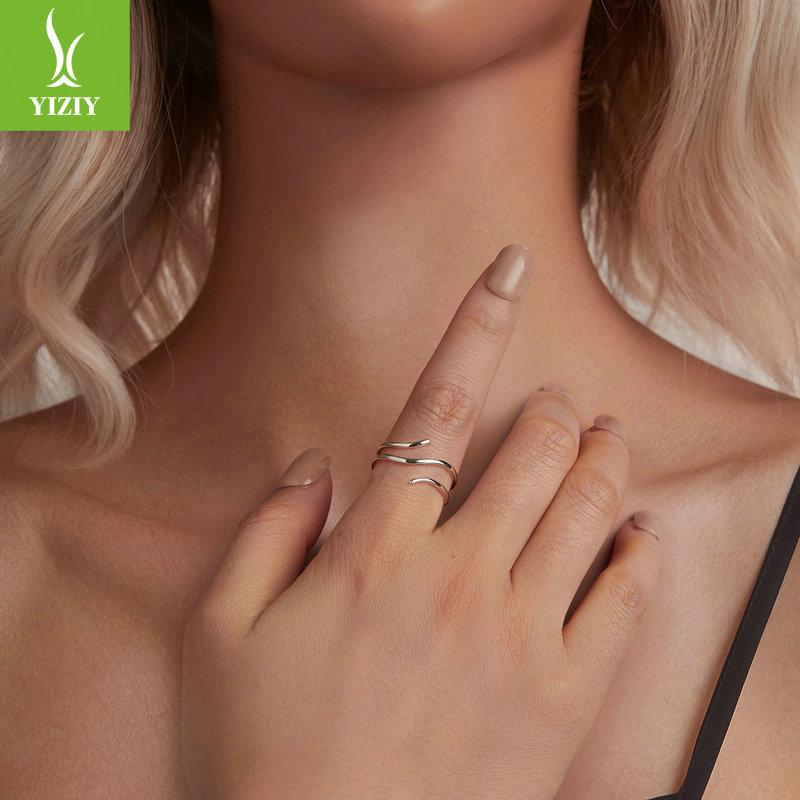 Stylish And Simple Multi-Circle Live Ring, Exquisite And High-End S925 Sterling Silver Ring Jewelry.