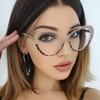 Plain Round Eyeglasses Frame Male Clear Lens Brand Circular Casual Glasses Women Men Unisex Outdoor Transparent Lens