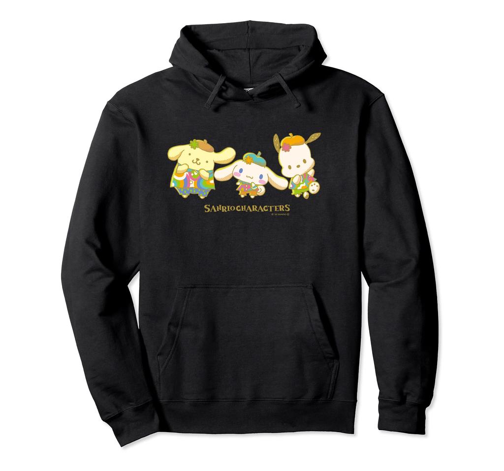 Pompompurin, Pochacco, Cinnamoroll Pose Hoodie