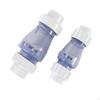 Control Fitting with Threaded End Fittings Transparent OneWay Inline ClearBody for