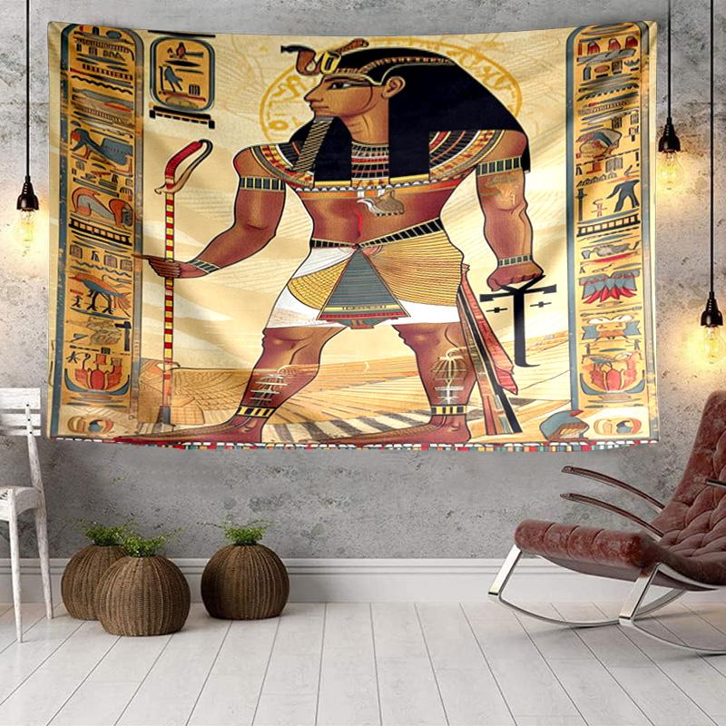 Egyptian Cat Mythology Tapestry Room Decoration Wall Hanging for Living Room Bedroom, Dormitory, Birthday and Christmas Gifts