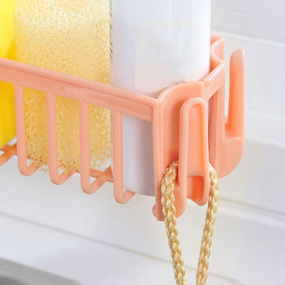 Bathroom Accessories Drying Towel Soap Shelf Faucet Storage Rack Sponge Bracket Faucet Holder