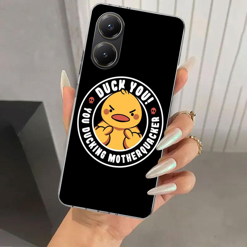 Funny Cute Yellow Duck You Phone Case for Xiaomi Poco X5 X6 X7 Pro F7 Ultra M7 Redmi 15 15C 13 13C 12 12C 10 10A 10C 9 9A 9C 9T