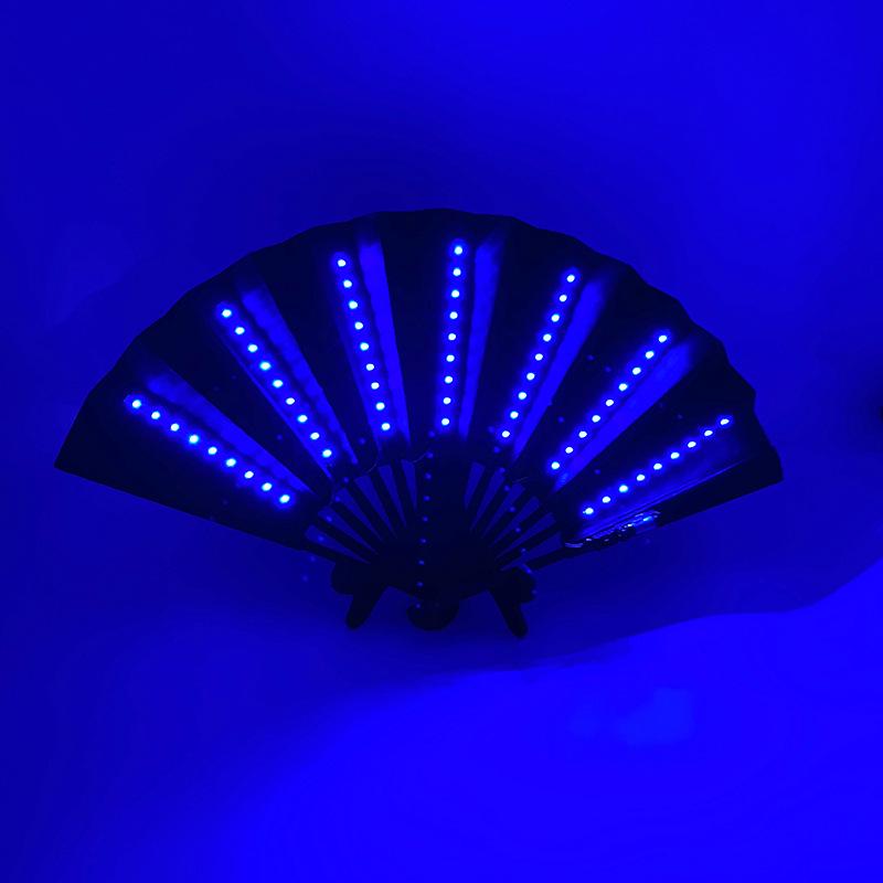 Luminous Foldable Glow Fan for Festivals & Raves