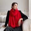 Big celebrity imitation cashmere scarf winter women's versatile shawl natal red scarf gift