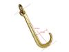 15-inch J-Hook with Ring for Towing Chains, Tow Trucks, Winch, and Loading Vehicles, G70
