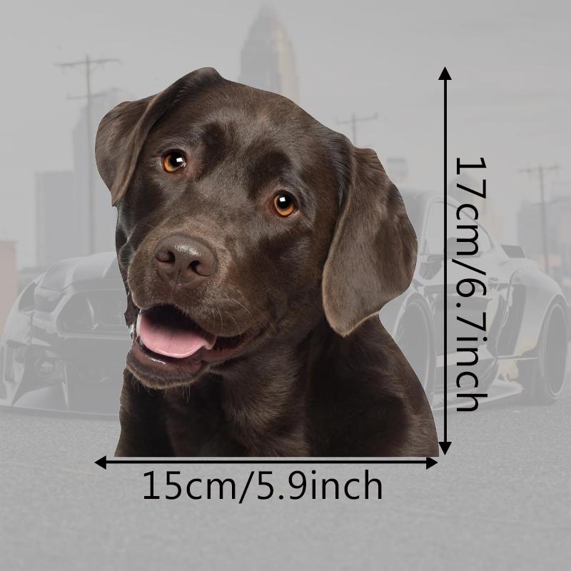 Cute Labrador Car Stickers Scratch Covering Self-Adhesive Waterproof Decal Motorcycle Decorative AccessoriesJM23