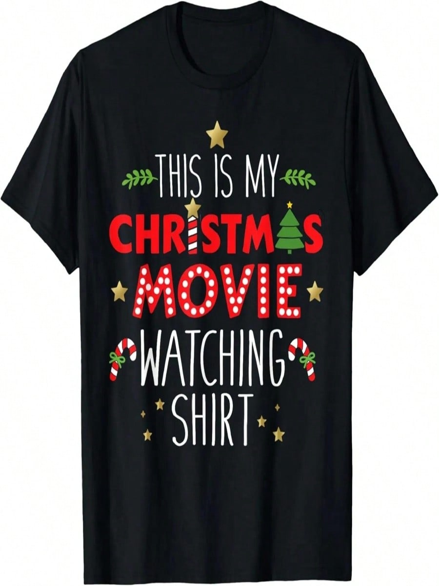 Funny This Is My Christmas Movie Pajama Or Watching Pj T-Shirt S разноцветный