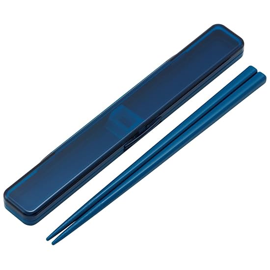 Skater Chopsticks and Chopstick Case Set, Adult, Antibacterial, 18cm, Silent (No-Rattle), Made in Ja B0BV1XR349